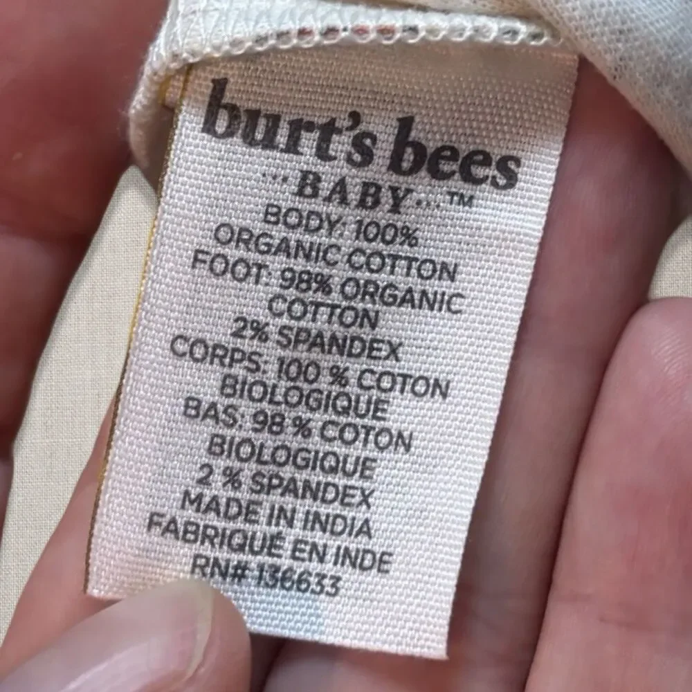 Burt’s Bees Baby Thanksgiving Turkey Organic Cotton Sleeper NWT 0-3 Footie